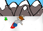 একটি-বাচ্চার-সাথে-খেলা-snowboarding