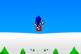 소닉과-게임을-스노-보드